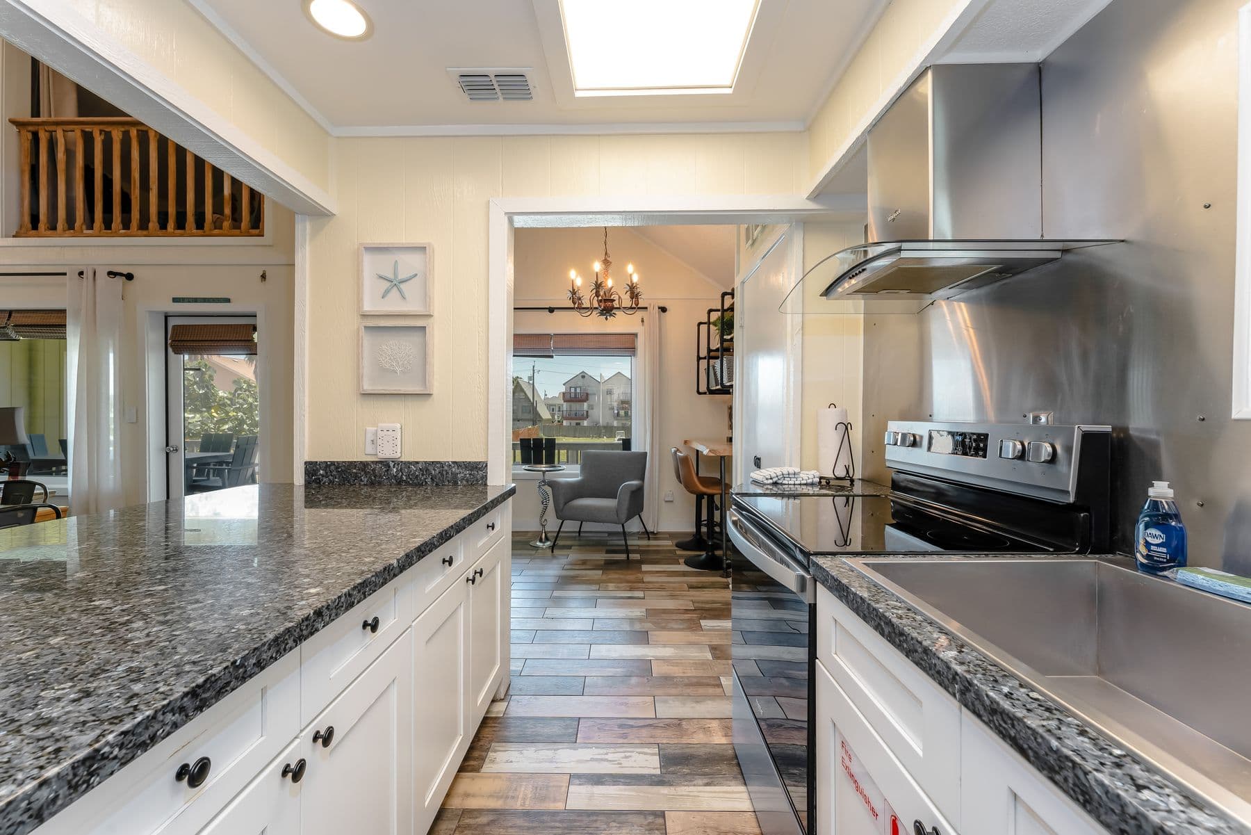 Granite kitchen island