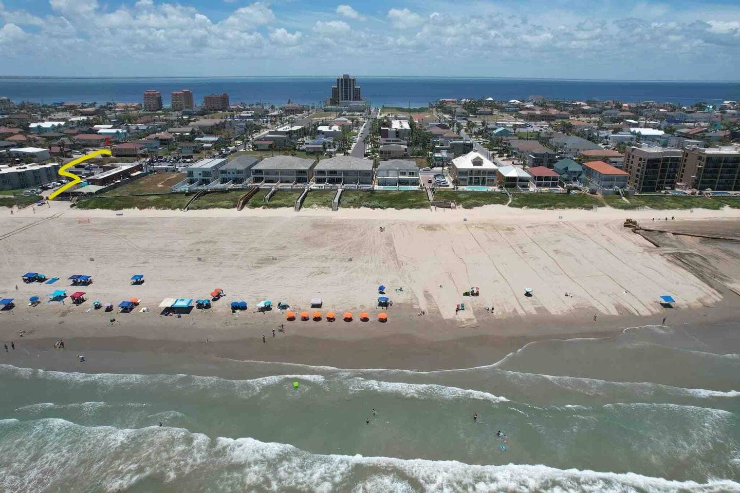 Renourished South Padre Island beach